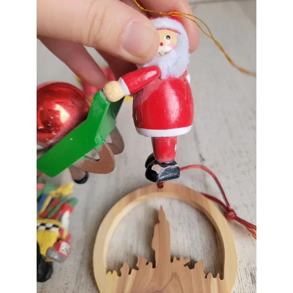 Rustic Santa Claus Moon Taxi variety mailman ornament Xmas‎